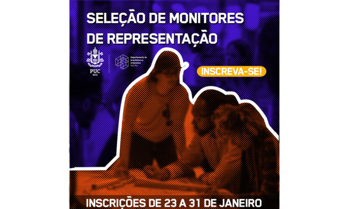 Estão abertas as inscrições para seleção de monitores de representação!