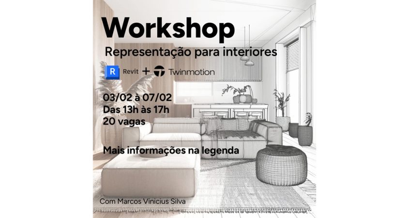 Workshop de representação para interiores